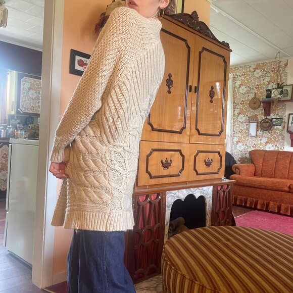 100% Acrylic tan brown button up knitted cardigan! - Picture 12 of 16